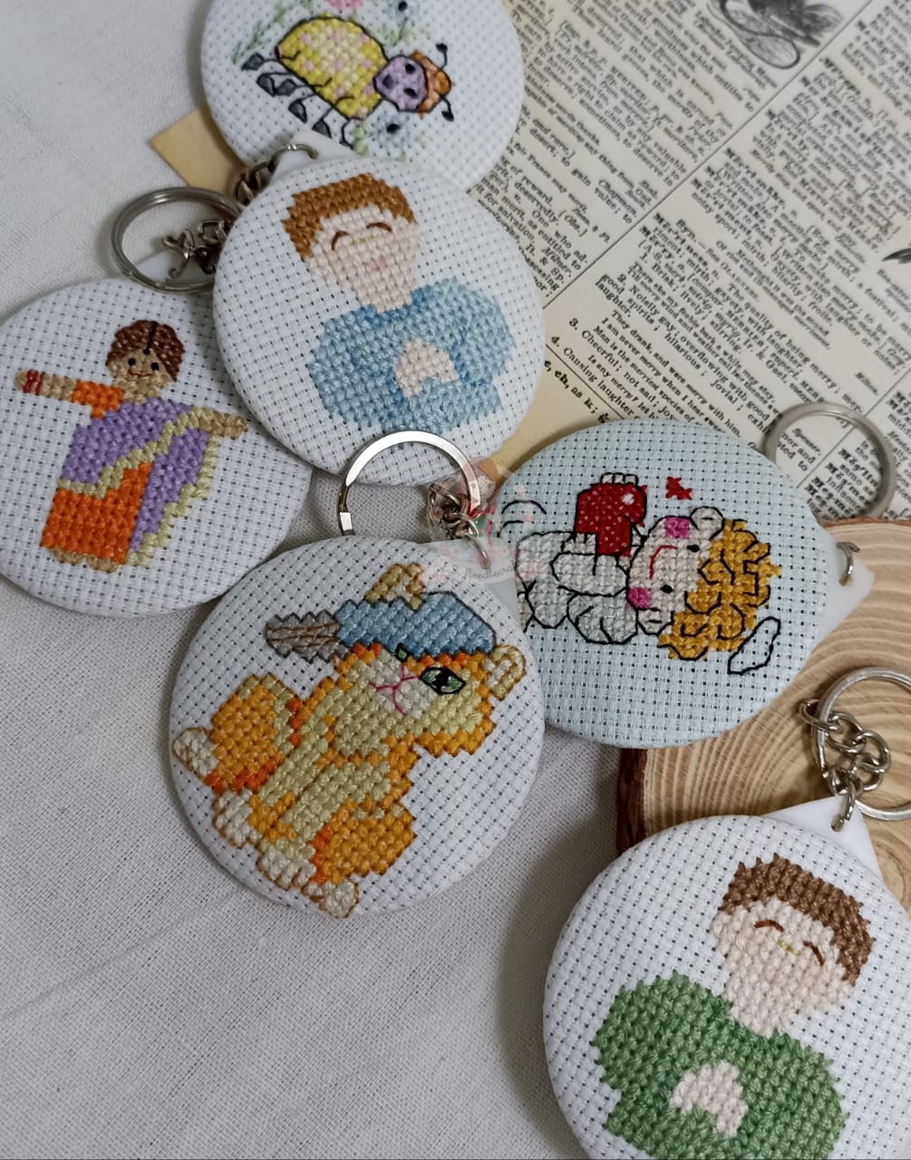 Cross Stitch Keychain